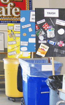 composting efforts at Regina school