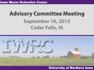 Advisory Committee Meeting Presentation - 2015