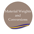 Material Weights and Conversions