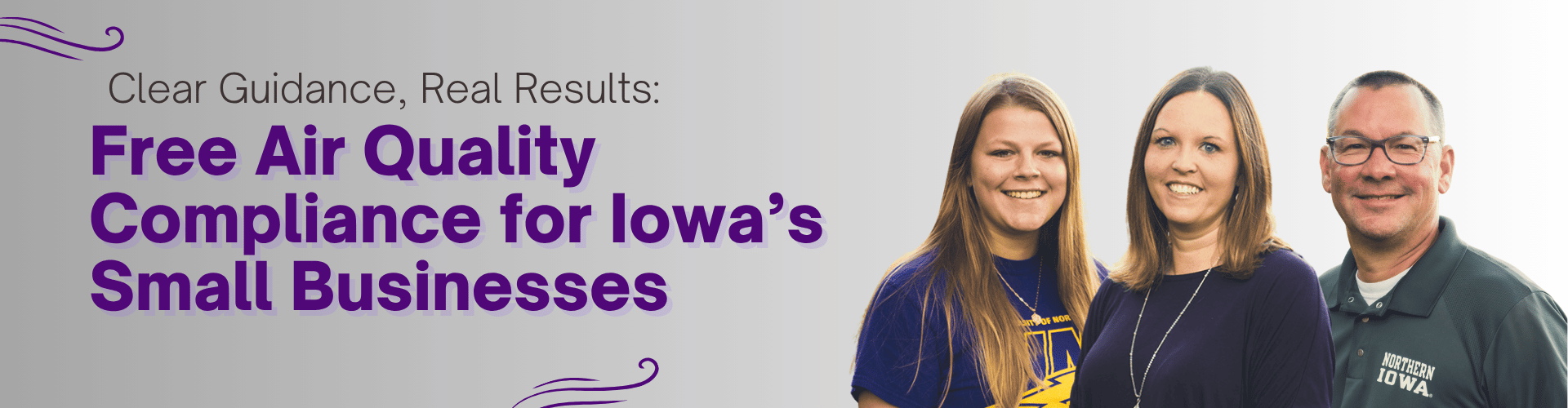 gray gradient background with two women and 1 man photo on front