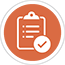 Clipboard icon to illustrate rolling log