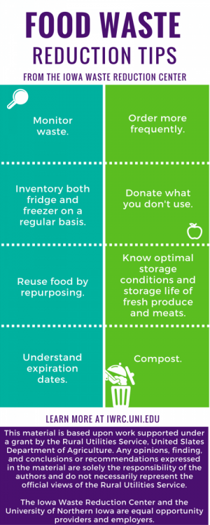 Food Waste Reduction Tips Infographic