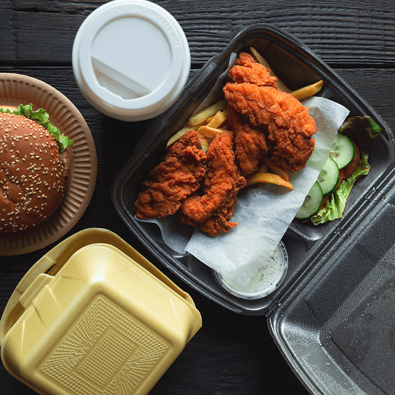 Fast food and food takeout packaging can be a source of PFAS contamination.